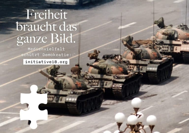 Motiv: „Tank Man“, Tiananmen-Platz - Campaign poster